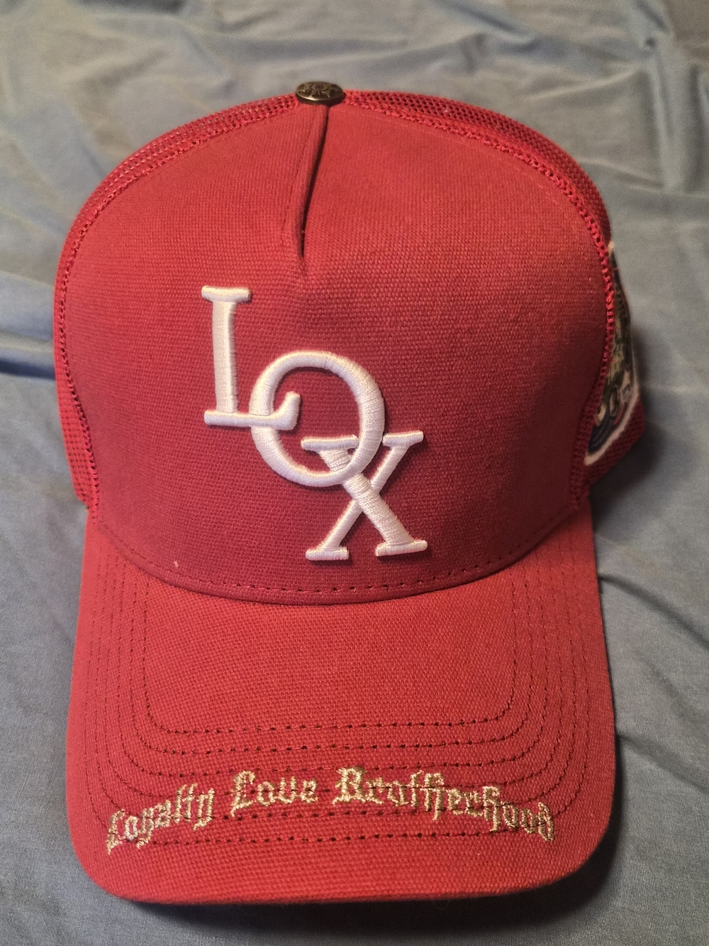 Red LOX X Godspeed Embroidered Trucker Hat